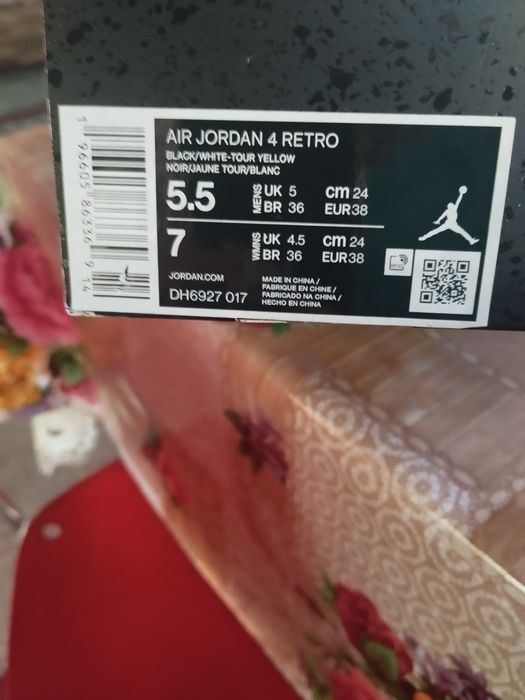 Jordan4 retro yellow thunder