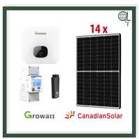 Sistem Fotovoltaic Monofazat On-Grid Growatt si Canadian Solar 6kW
