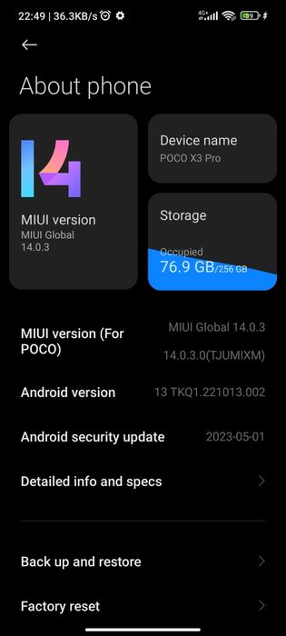 Poco X3 pro  8+5/256
