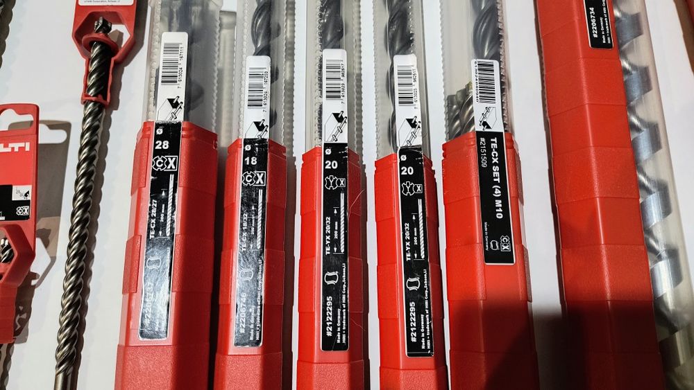 Hilti свредла за бетон и дърво