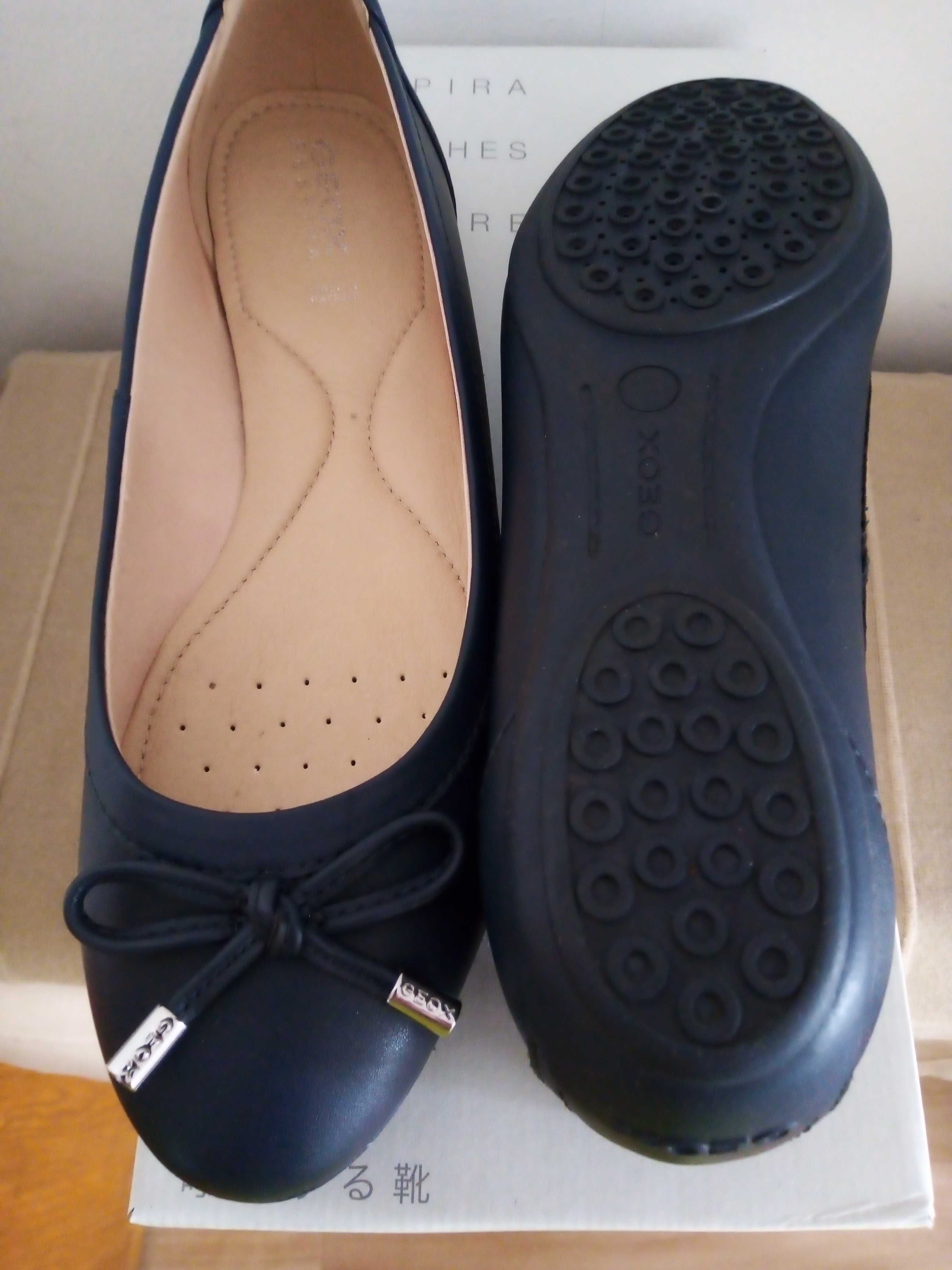 Pantofi damă, GEOX, culoare bleumarin închis, noi, marimea 37