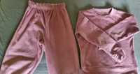 Costum soft culoare roz pentru fete 8-9 ani