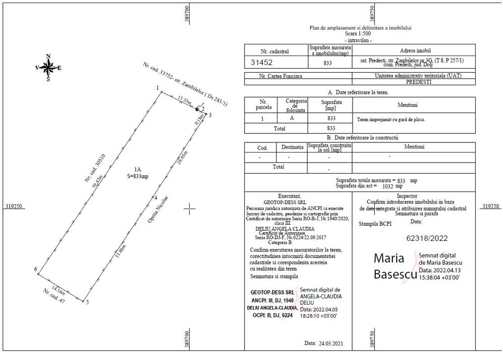 Teren intravilan de vânzare în comuna Predești, Dolj