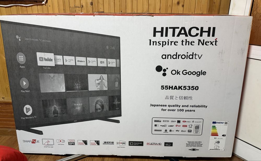Смарт Телевизор Андроид Hitachi 55 инча