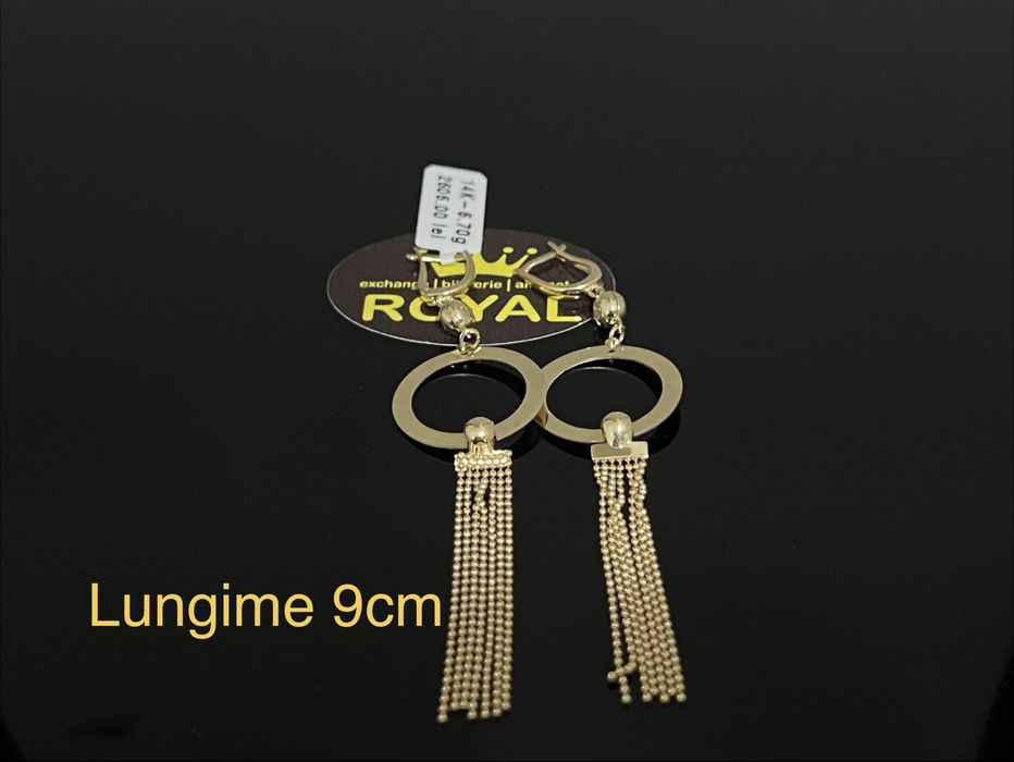 Bijuteria Royal CB : Cercei dama aur 14k 6,70gr