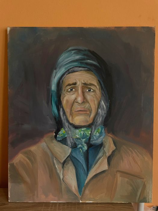 Маслен портрет „Тишина на спомените“