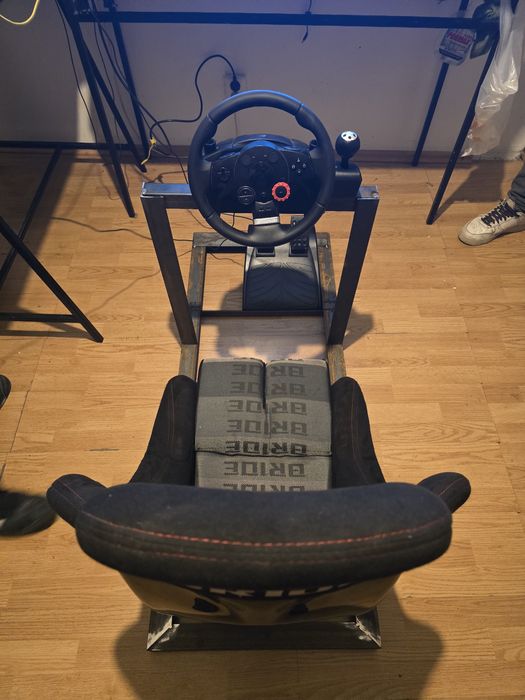 Simulator Racing / Karting complet – Scaun BRIDE + Volan și Pedale