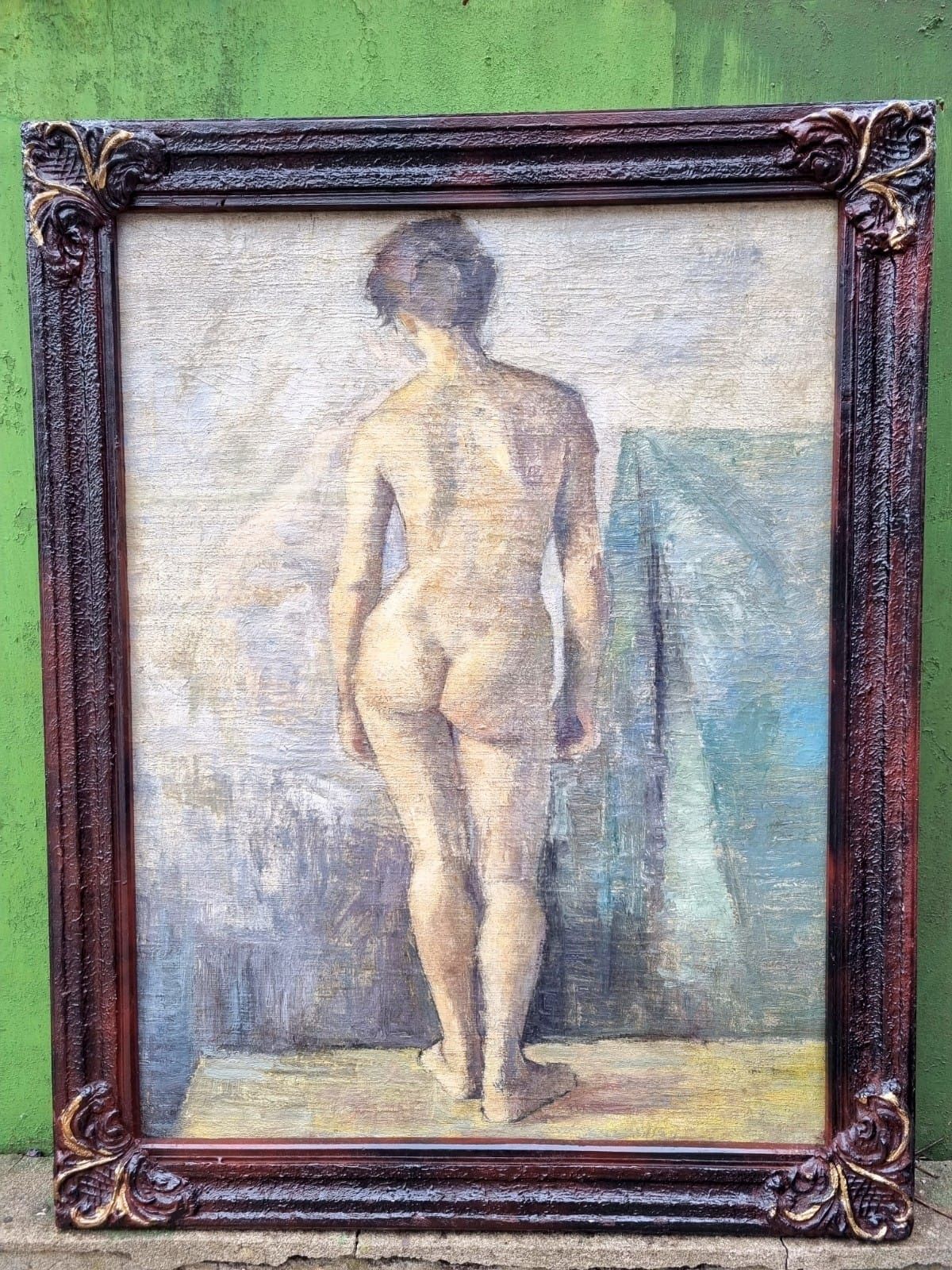" Tu, femeia perfectă ", tablou de muzeu,  vechi, deosebit,  nud, u/p