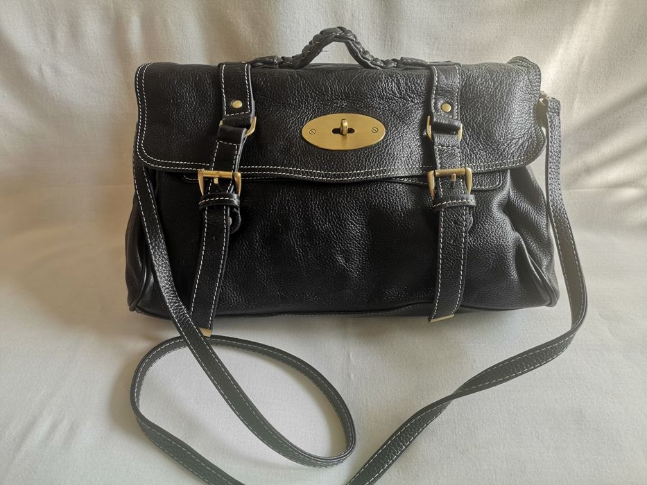 Чанта естествена кожа