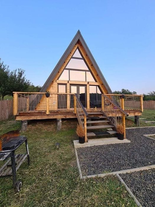 Construim cabane A-frame din lemn