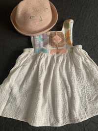Бебешка рокля и шапка с ушички Zara