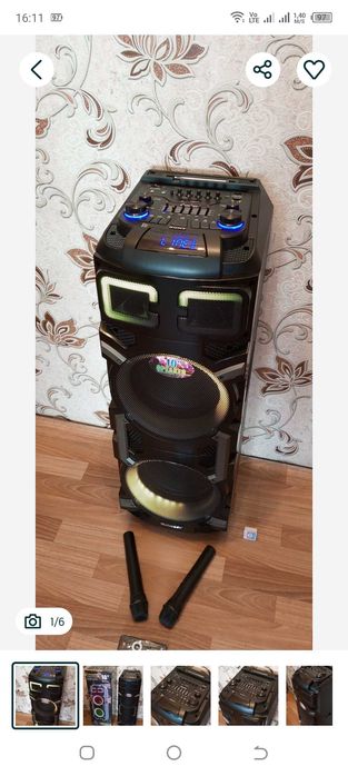 Продам новую колонку. Мощный Бас