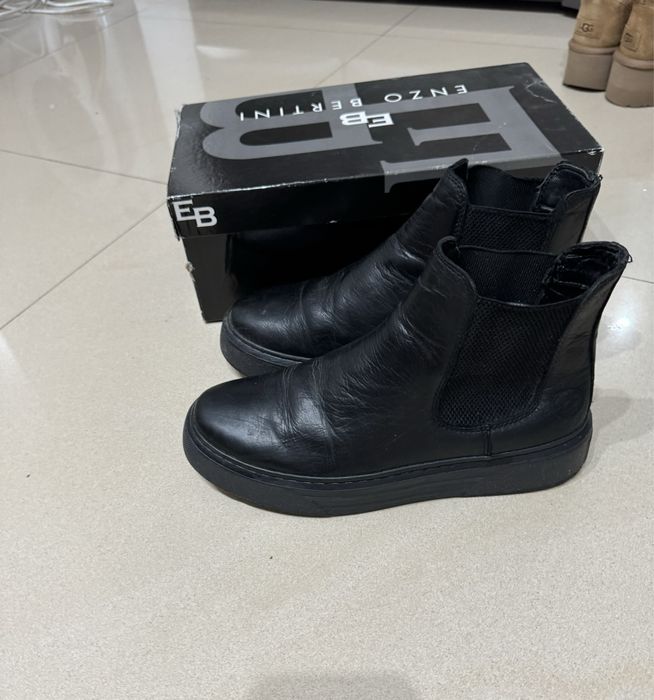 Ghete piele Enzo Bertini