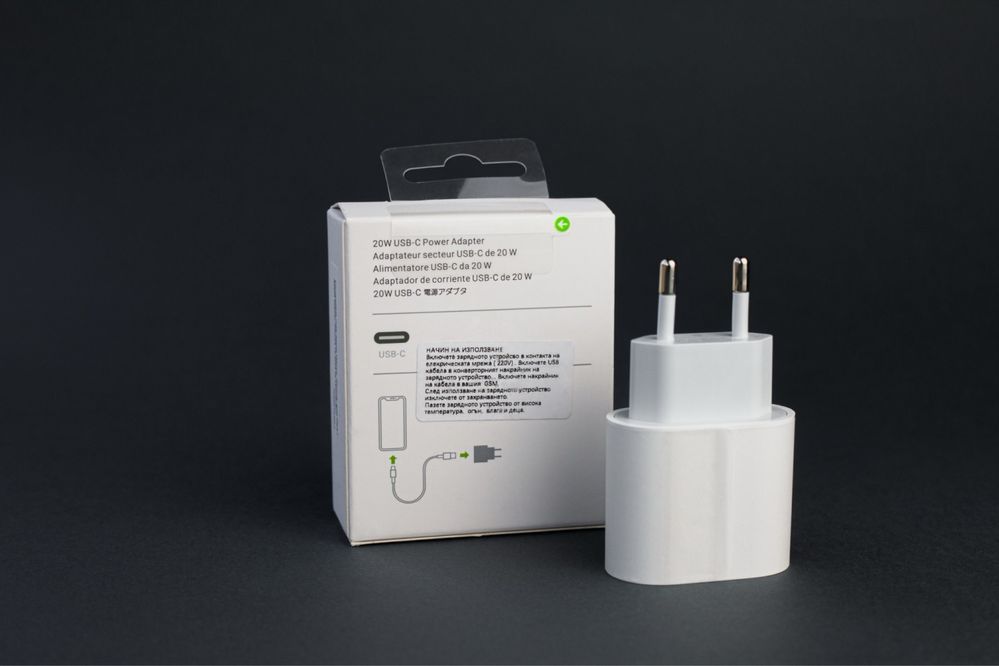 Оригинално зарядно/адаптер за/Apple iPhone/Айфон USB-C 20W FastCharge