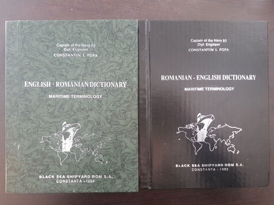 English-Romanian + Romanian-English DICTIONARY MARITIME TERMINOLOGY -