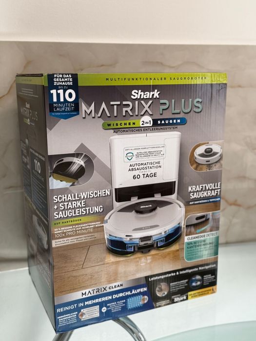 Aspirator robot Shark Matrix Plus 2in1 RV2620WAEUWH, statie AED NOU