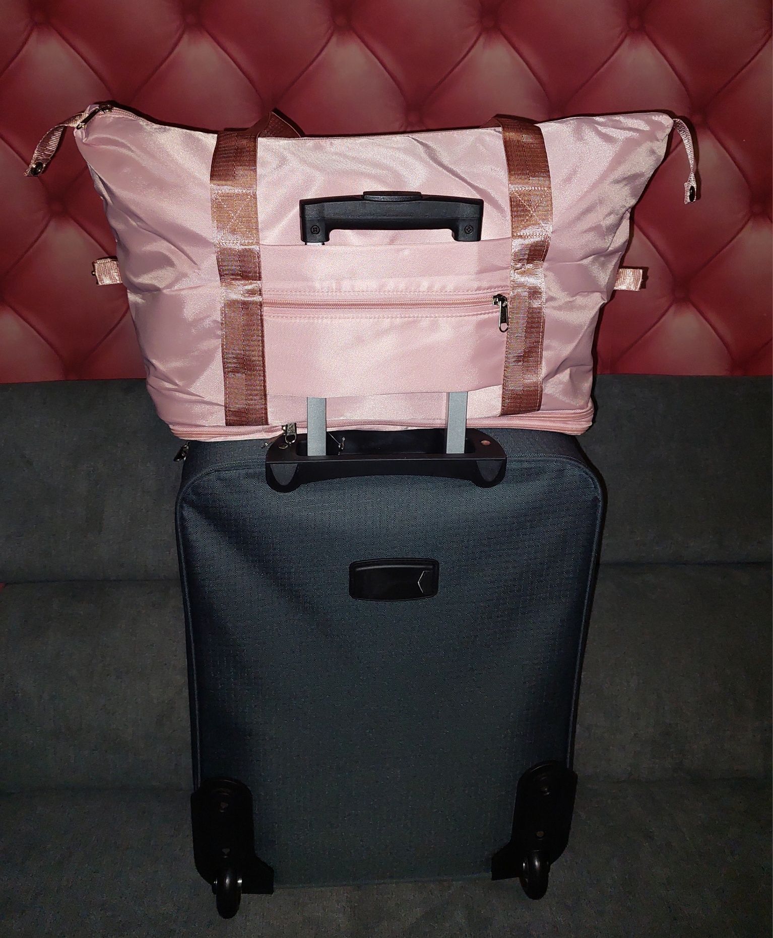 Дамска пътна чанта с разширение,авио сак Ryanair,Wizz Air