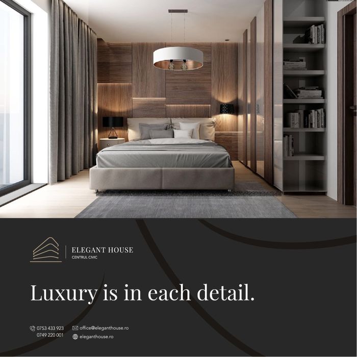 Apartament 3 cam ELEGANT HOUSE Centrul Civic Etaj 1 sau 4