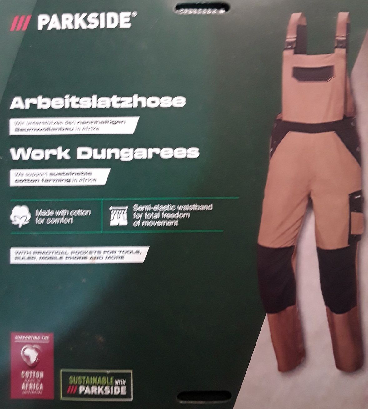 SALOPETE PARKSIDE Pantaloni  cu pieptar si bretele - NOI - 95 Lei