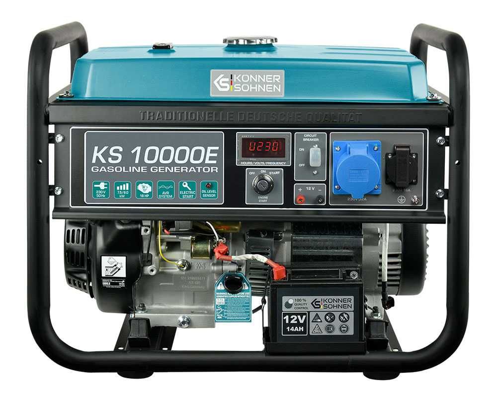 Generator de curent pe benzina monofazat 230V 8,0 kW Konner KS 10000E