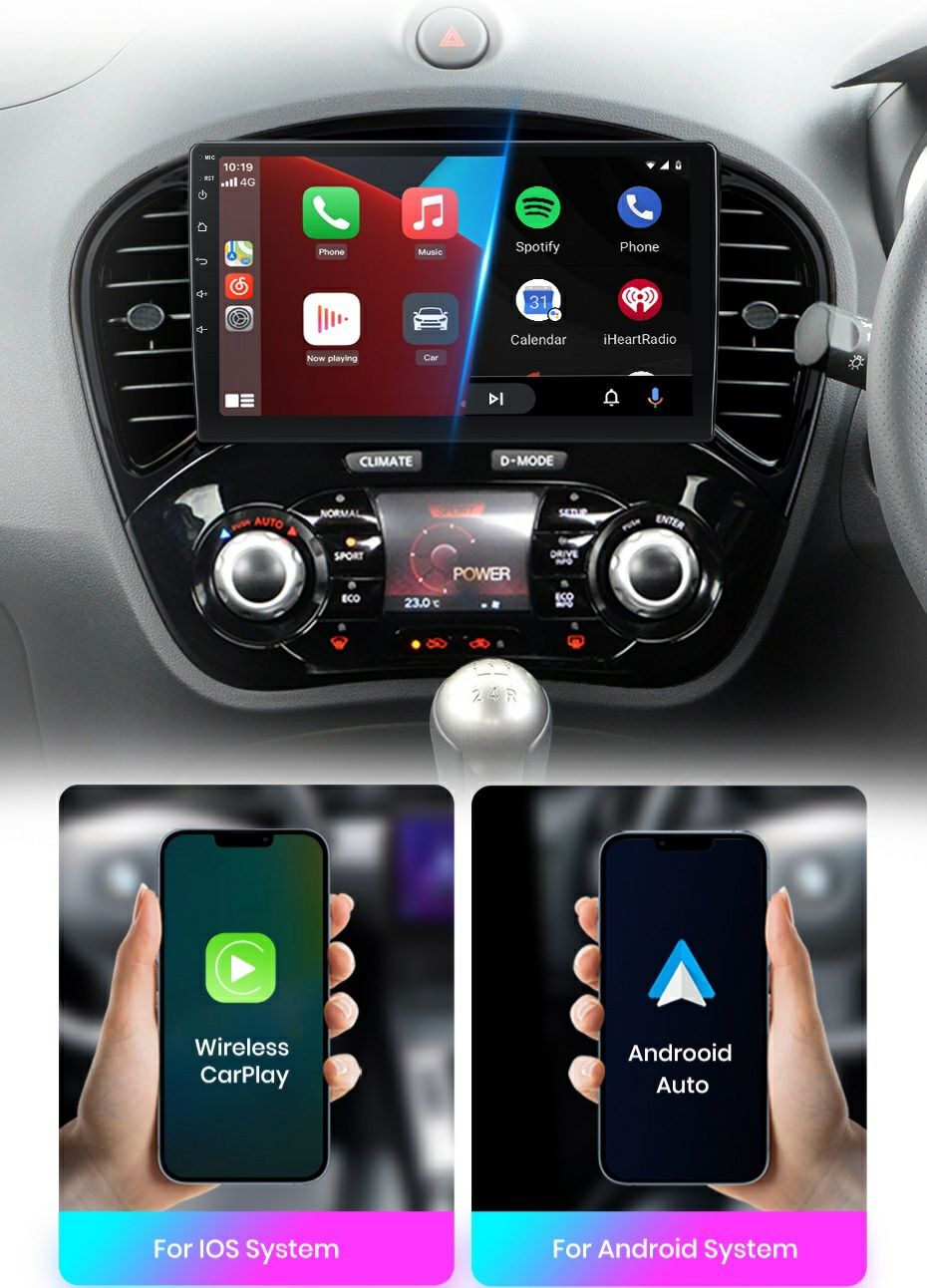 Navigatie Android dedicata Nissan JUKE (2010-2014).