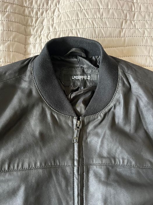 Lagerfeld оригинално яке от естествена кожа