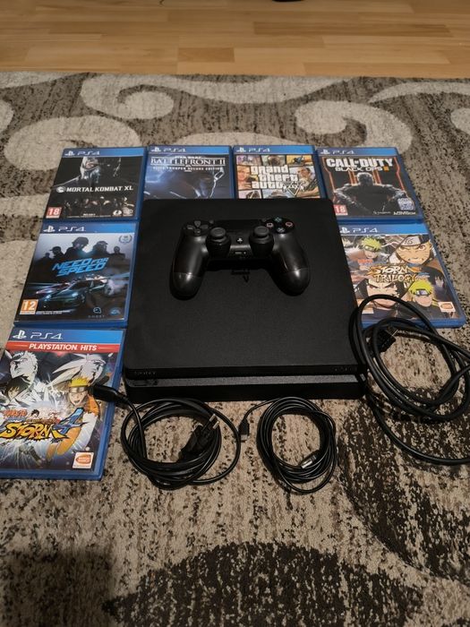 Vand PS4 slim cu jocuri