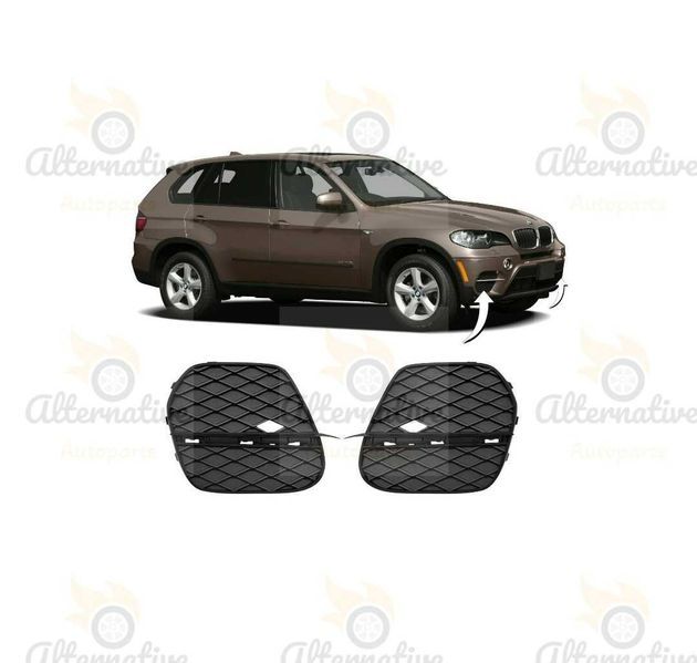 Решетки в предна броня за BMW X5 E70, 2010-2013/БМВ Х5 Е70-