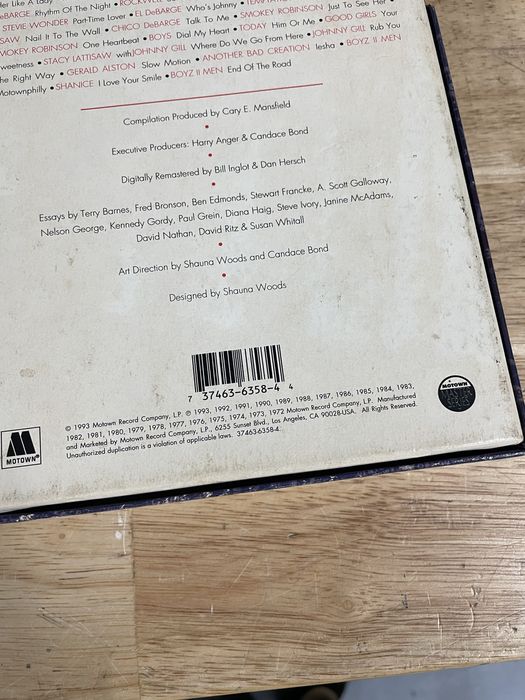 Set 4 casete hitsville USA The Motown singles collections