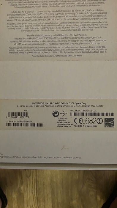 Ipad air 2 32gb cell