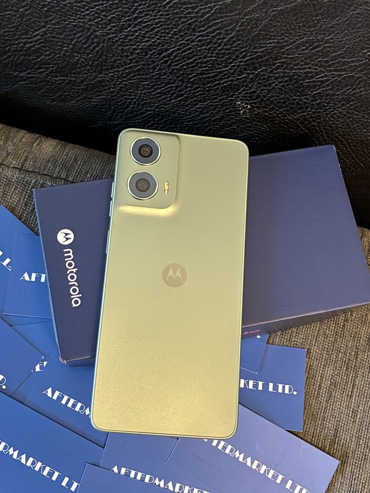 ^^^КАТО НОВ 128GB Motorola g24 5G Гаранция Техномаркет 2027 Green