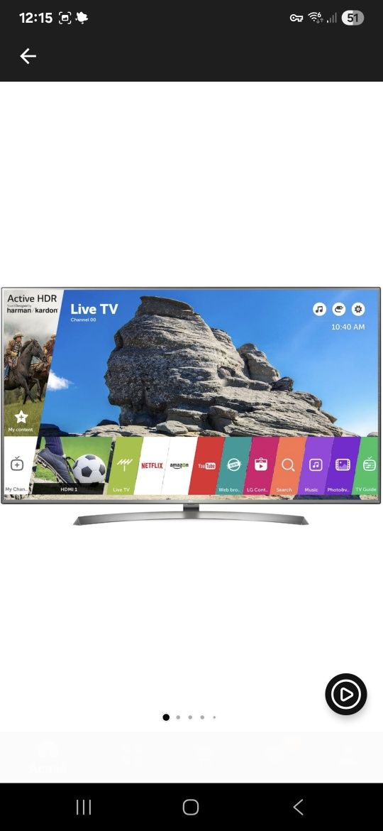 Smart Tv LG 4k 123cm/49 inch