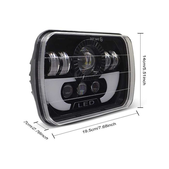 Универсални LED Фарове 200W за Jeep Cherokee XJ и Jeep Wrangler Y