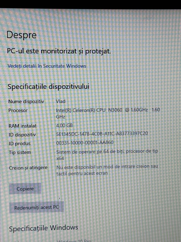 Laptop Lenovo IdeaPad 110-15IBR cu procesor Intel®