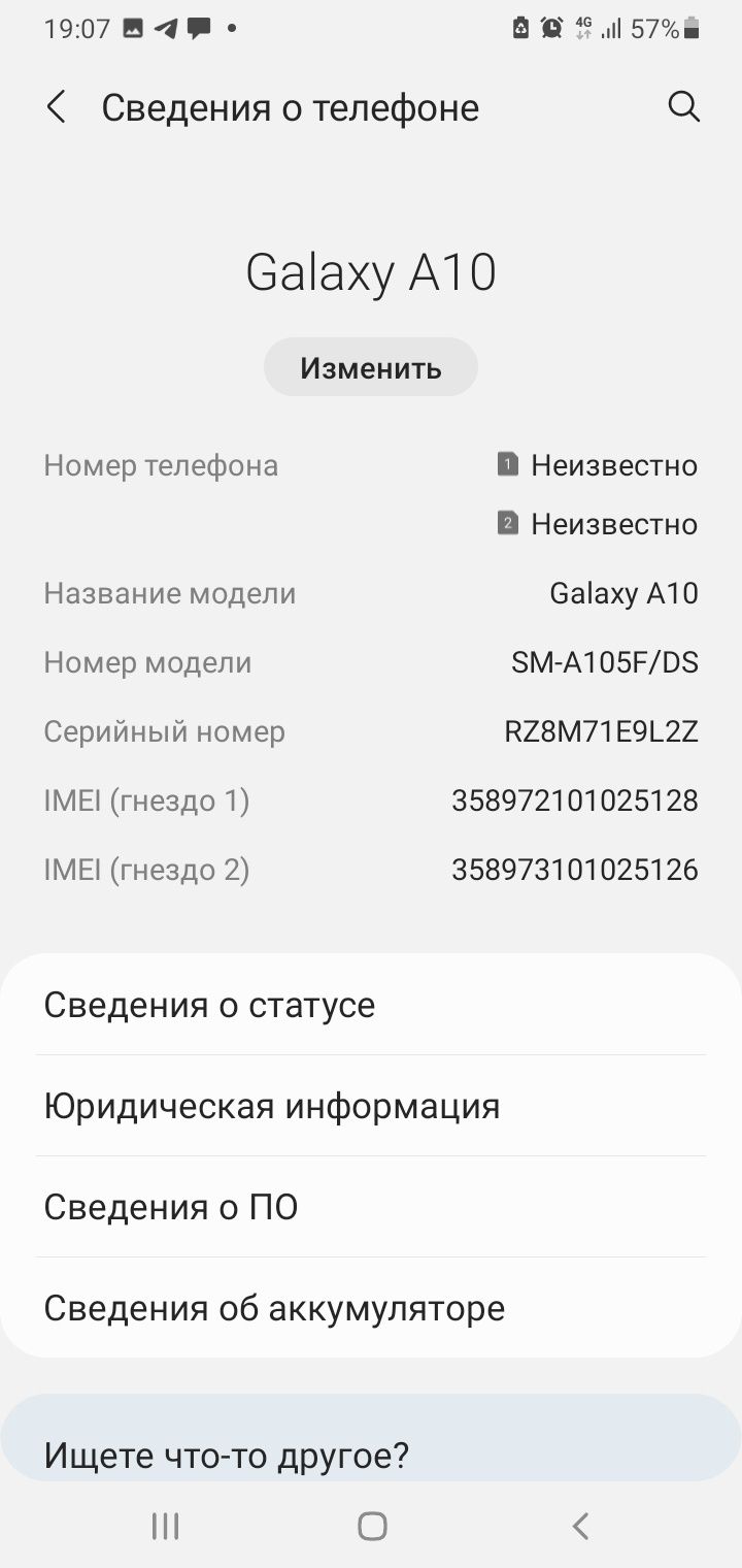 Samsung galaxy A 10