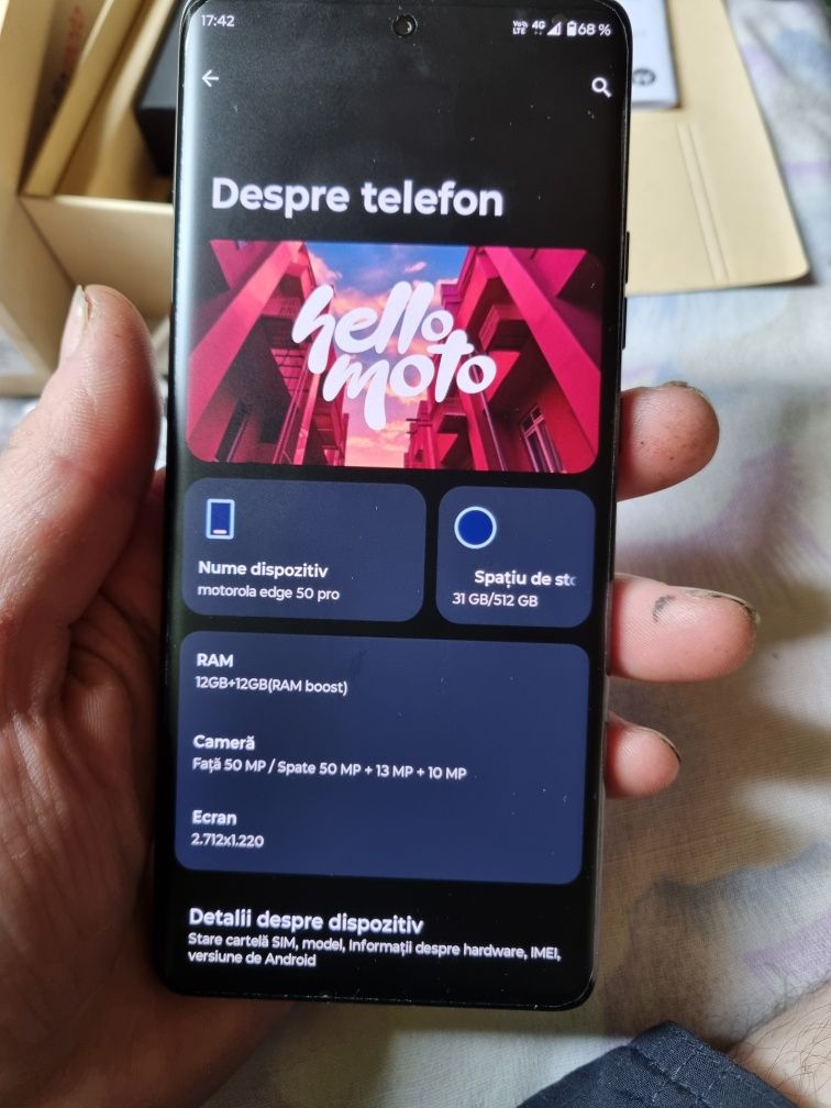 Motorola Edge 50 Pro,full box,ca nou