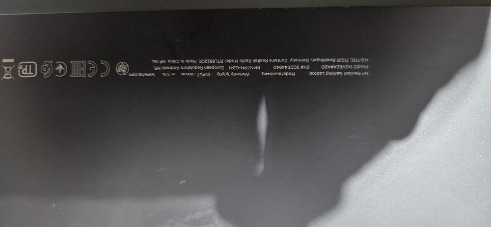 Laptop HP pavilion gaming  16-a0644ng
