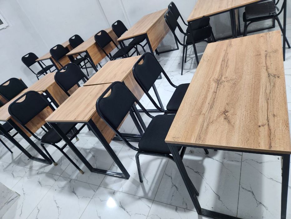 Bir kishilik, ikki kishilik parta, stullar