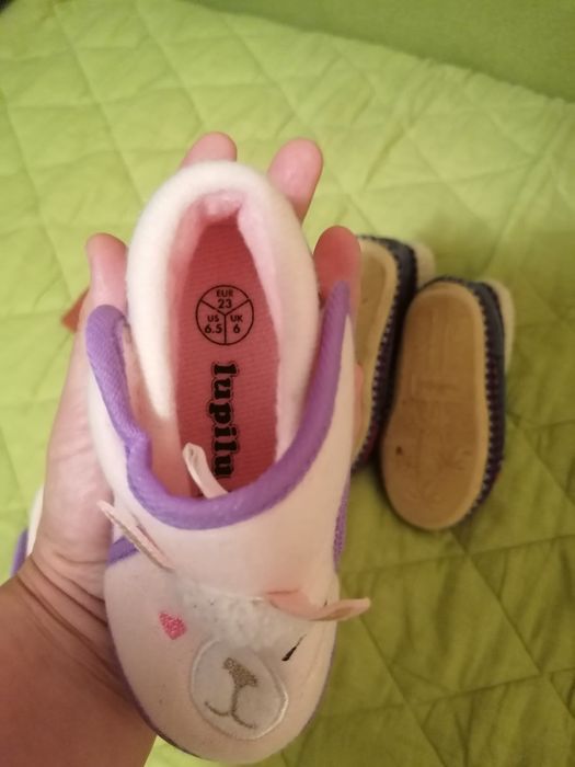 Papuci - mocasini fetita, pt casă / grădiniță, marimea 23