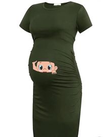 Рокля за бременни с анимационна фигура