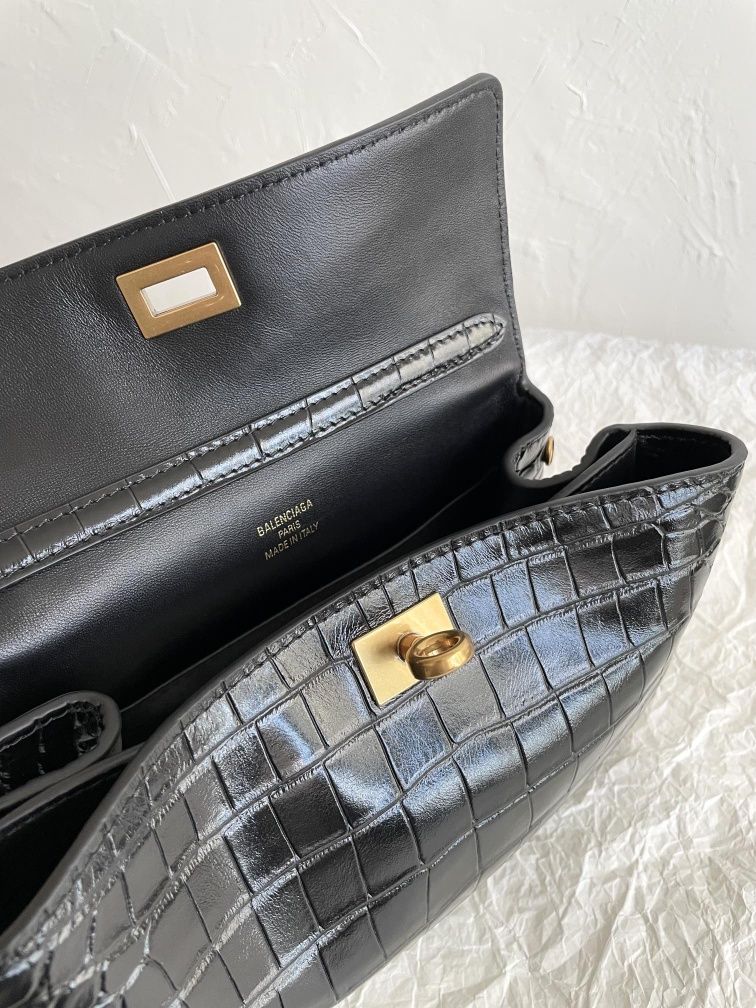Geanta Balenciaga Rodeo 23cm croco, Premium