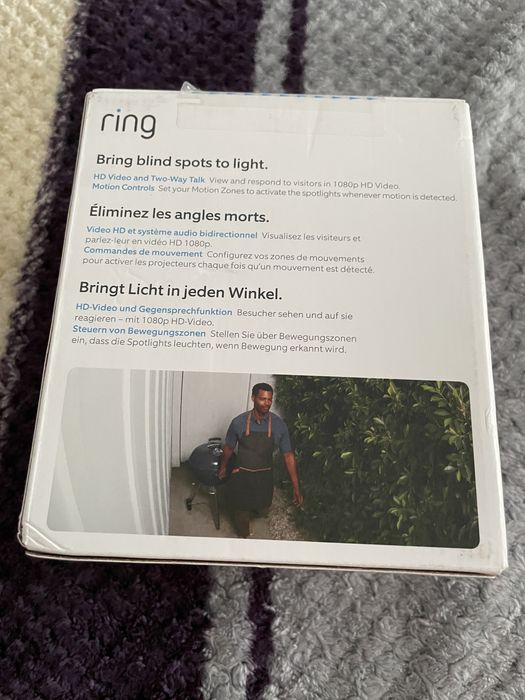 Camera de supravechere RING Spolight Cam Plus Outdoor, Noua - Sigilata