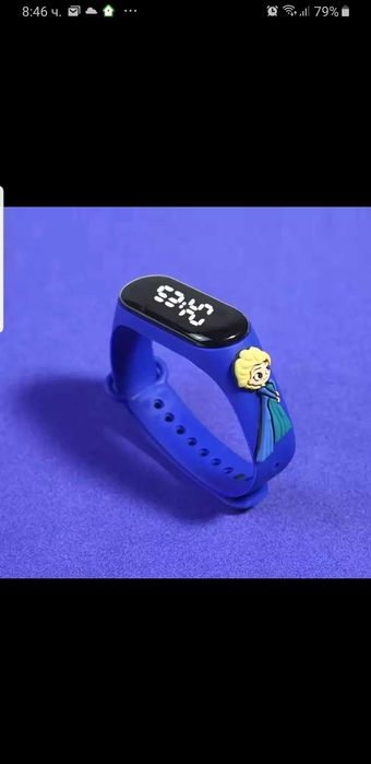 LED часовник Спайдърмен, Хълк и Елза от Замръзналото кралство