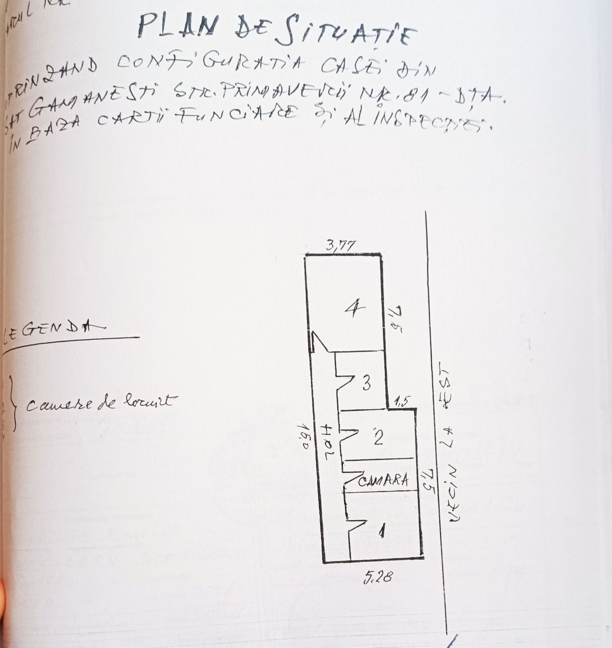 Proprietar Vând Casa cu 1000 mp teren - la 39 km de București