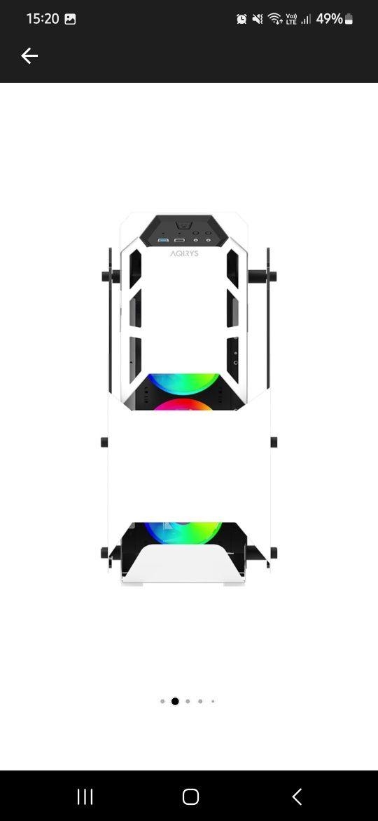 Carcasa AQIRYS Procyon, Mid-Tower,  ATX, White