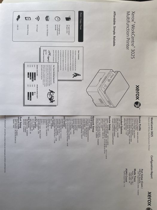 Xerox WorkCentre 3025