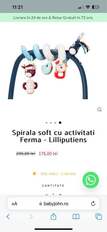 Spirala activități cărucior/scoica Liliputiens