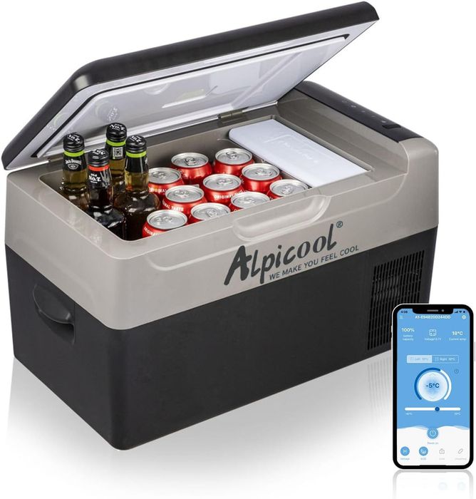 Frigider portabil Alpicool G22 – 22L. -20°C / +20°C | 12V / 24V / 220V