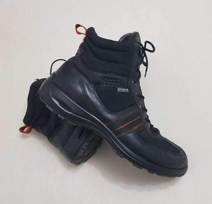 Ghete ECCO Gore-Tex, piele naturală Nubuck, munte, trekking nr 40 EU