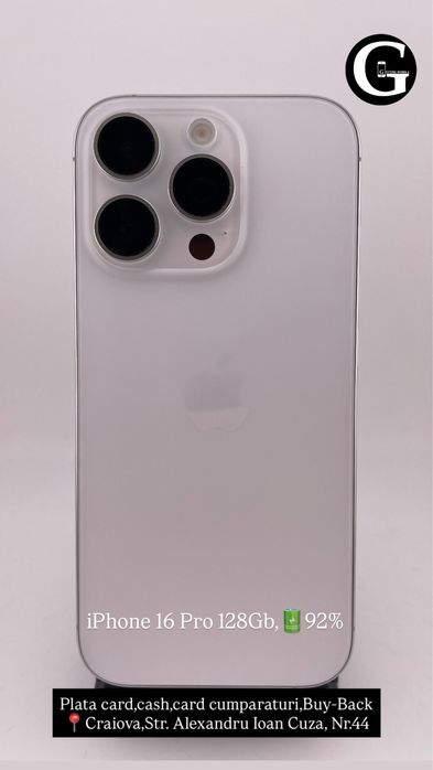 G Store Mobile! OFERTA: iPhone 16 Pro 128gb,92% !